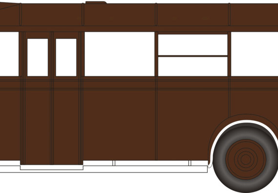 Автобус Bedford OWB [7] - чертежи, габариты, рисунки автомобиля